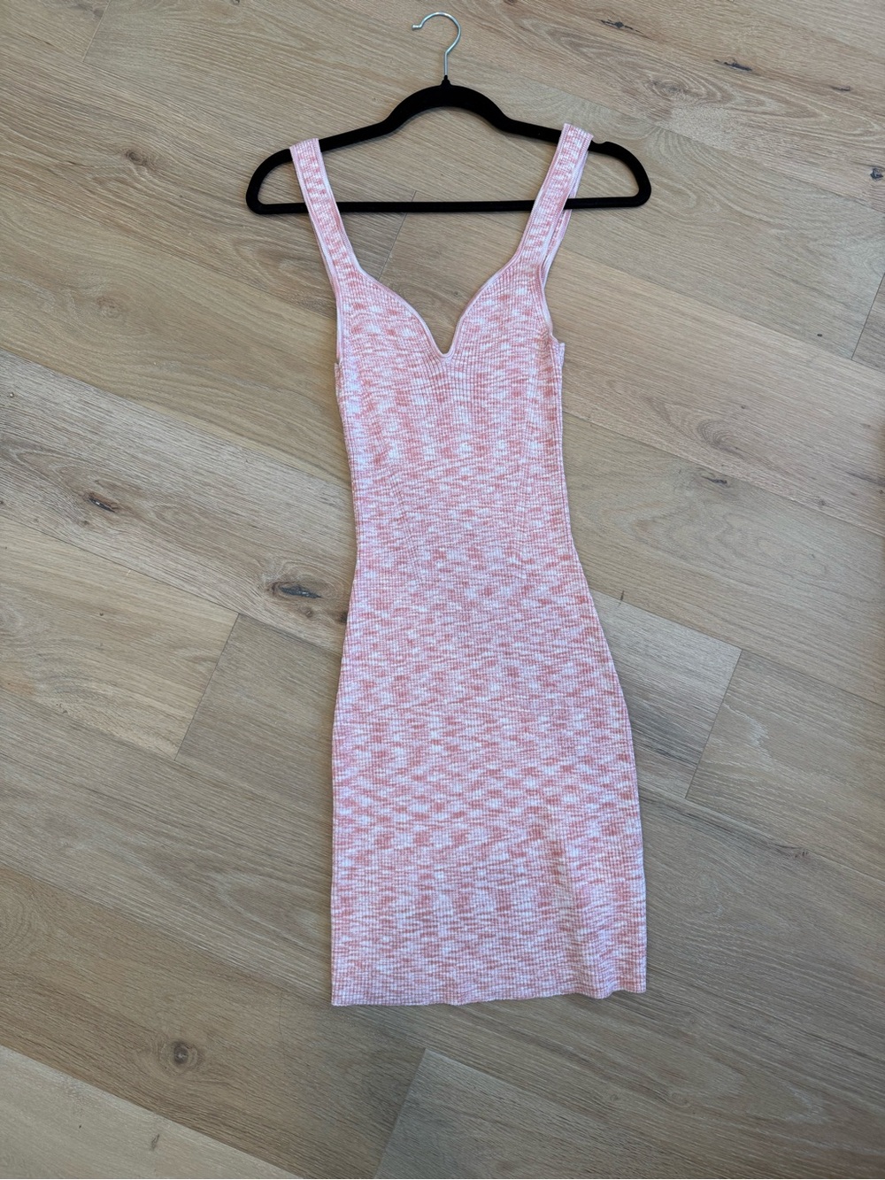 Abercrombie & Fitch Pink Marled Knit Mini Dress